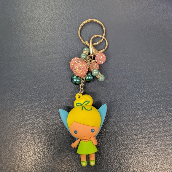 Disney Tinkerbell Bad Charm Or Keychain With Beads - Picture 6 of 6
